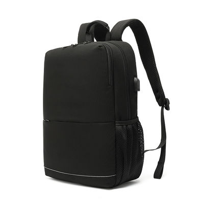 Mochila portátil de viaje delgada y duradera, mochila de negocios con puerto de carga USB
