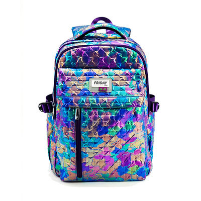 17.5 pulgadas bolsas escolares de nylon mochila resistente al agua con caja de lápiz
