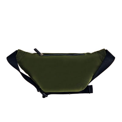 Color verde Fanny Hip Pack, Bolso de cintura de nylon Fanny Ligero