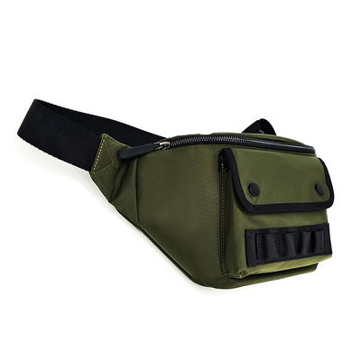 Color verde Fanny Hip Pack, Bolso de cintura de nylon Fanny Ligero