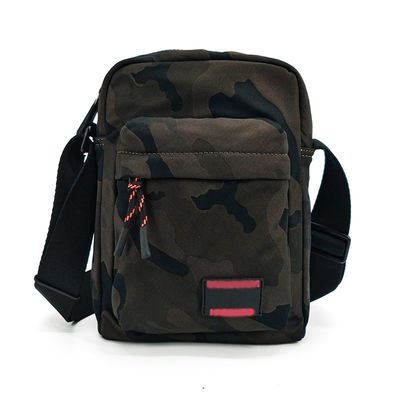 Camou Unisex bolso de cuerpo cruzado ajustable duradero con cierre de cremallera