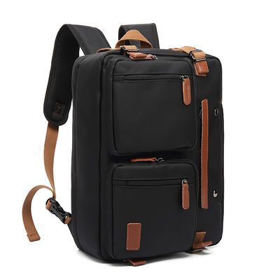 Mochila de viaje gris 3 en 1 con revestimiento de poliéster 210D