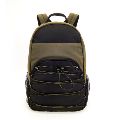 Mochila deportiva de nylon verde a prueba de agua para senderismo al aire libre