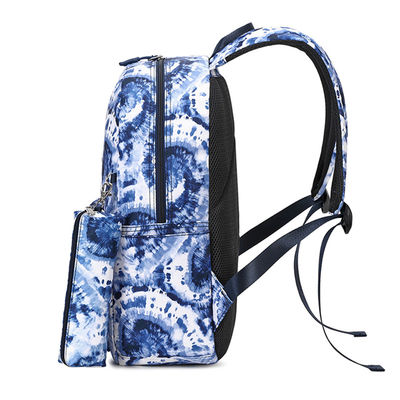 3 en 1 Mochila azul, mochila escolar para adolescentes con impresión digital