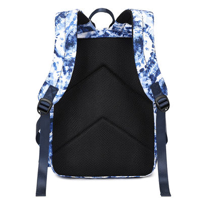 3 en 1 Mochila azul, mochila escolar para adolescentes con impresión digital