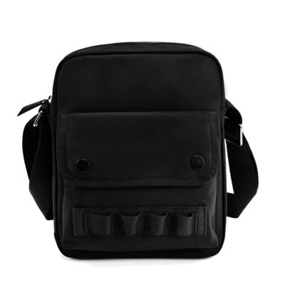 Bolso de viaje pequeño negro de cuerpo cruzado perpendicular con mango largo OEM