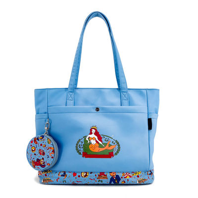 Bolso de mano azul para mujeres con correa ajustable