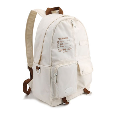 Bolsas de moda beige mochila mochila estilo casual tamaño 16.5 pulgadas