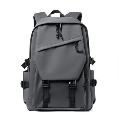 Mochila de escuela multifuncional bolso de material de nylon suave con cremallera