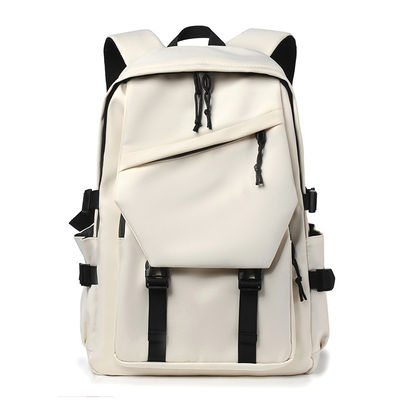 Mochila de escuela multifuncional bolso de material de nylon suave con cremallera