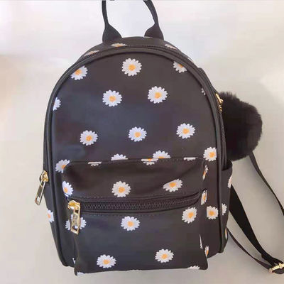 Mochilas de lona con zipper exterior y bolsillo unisex