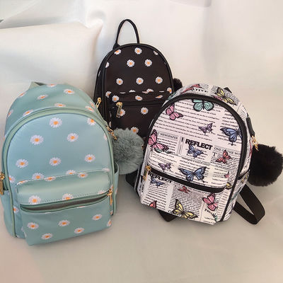 Mochilas de lona con zipper exterior y bolsillo unisex