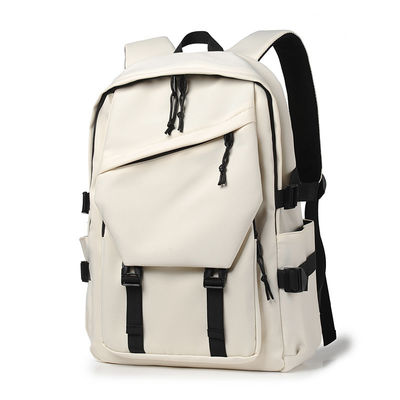 Bolsas escolares de nylon unisex Mochila con cierre de cremallera con 2 bolsillos internos