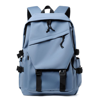 Bolsas escolares de nylon unisex Mochila con cierre de cremallera con 2 bolsillos internos