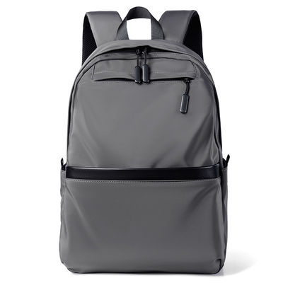 Unisex Estudiantes Bolsa Mochila Cerradura con cremallera Color gris Resistente al agua