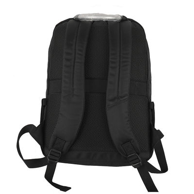 Mochila de viaje de ordenador impermeable negro con correa ajustable