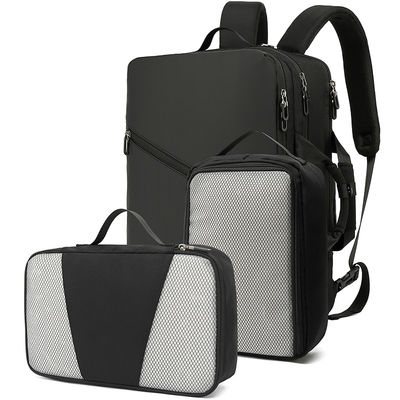 Bolsa de ordenador unisex mochilas, mochila de portátil negro resistente al agua