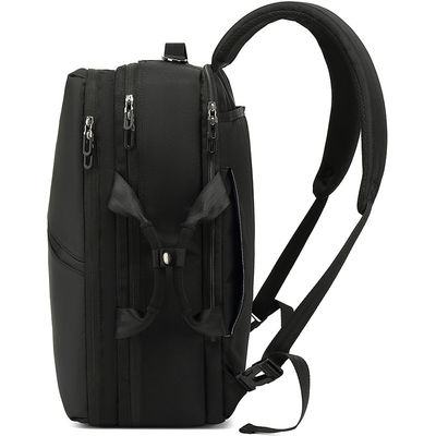 Bolsa de ordenador unisex mochilas, mochila de portátil negro resistente al agua