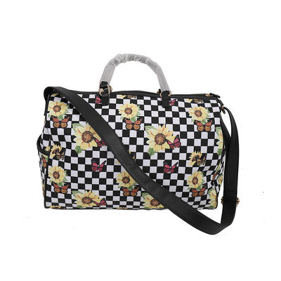 Bolsa de bolso de nylon de forma ovalada resistente al agua con 3 bolsillos
