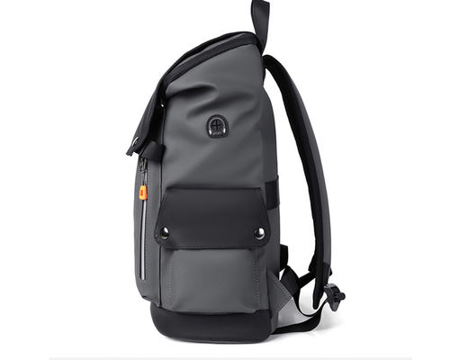 Mochila de viaje de nylon ligera con cierre de cremallera