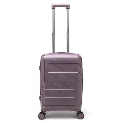 Conjunto de equipaje de PP rosa Carritos de equipaje de aeropuerto Carritos de viaje con plataforma