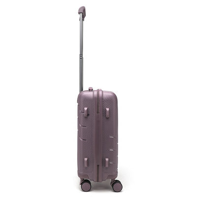 Conjunto de equipaje de PP rosa Carritos de equipaje de aeropuerto Carritos de viaje con plataforma
