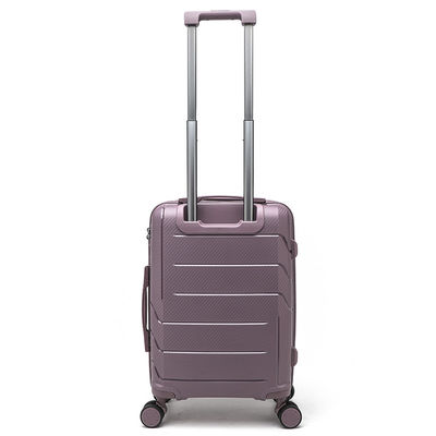 Conjunto de equipaje de PP rosa Carritos de equipaje de aeropuerto Carritos de viaje con plataforma