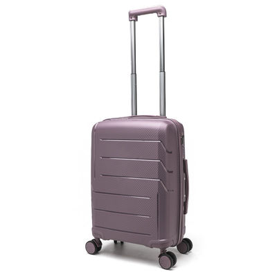 Conjunto de equipaje de PP rosa Carritos de equipaje de aeropuerto Carritos de viaje con plataforma