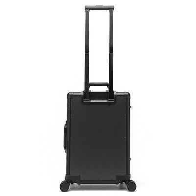 Unisex CFRP equipaje de viaje carruaje giratorio maleta de aluminio conjunto