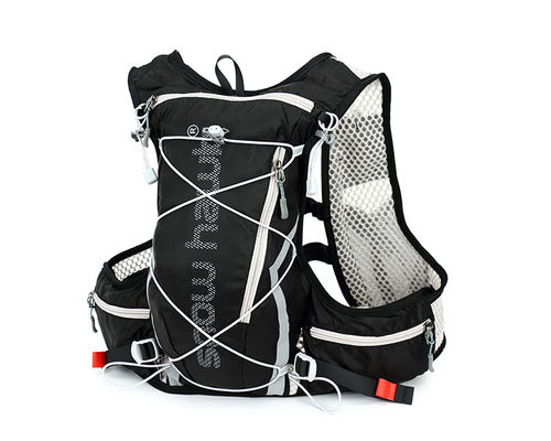 Bolsa ligera de excursión Negro Bolsa de campamento Bolsa deportiva de ciclismo con cinturón ajustable