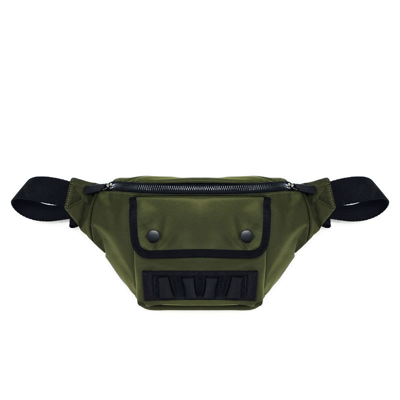 Color verde Fanny Hip Pack, Bolso de cintura de nylon Fanny Ligero
