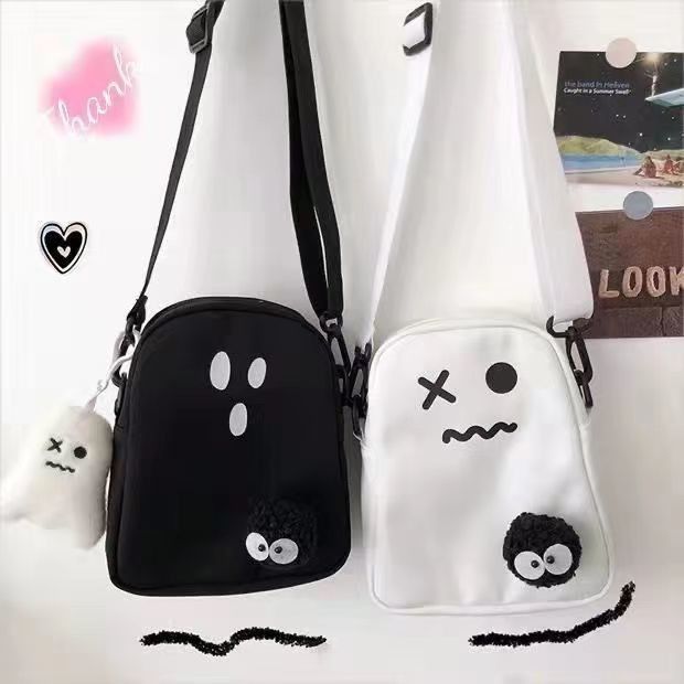 Mujeres Caritas Bolsas de hombro de cuerpo cruzado Color negro con correa ajustable