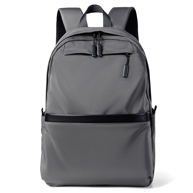 Unisex Estudiantes Bolsa Mochila Cerradura con cremallera Color gris Resistente al agua